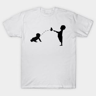 Baby playing with butterfly T-Shirt